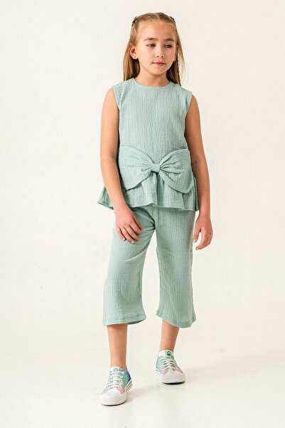 Minigimin Cicileri Мінігimin Cicileri Муслін бавовняні капрі з бантиком для д...