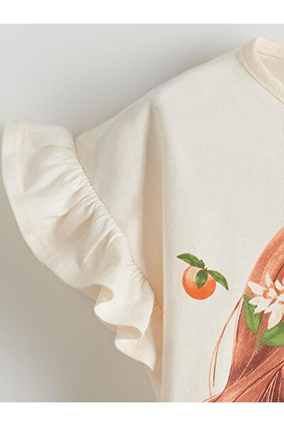 LC Waikiki Dívčí tričko s potiskem Crew Neck (S5)