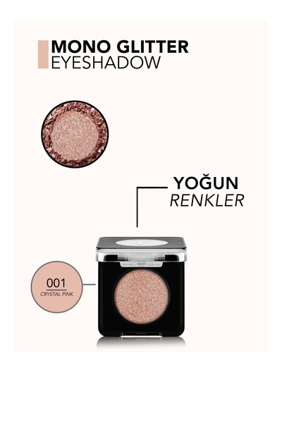 Flormar Mono Crystal pınk 01 göz farı