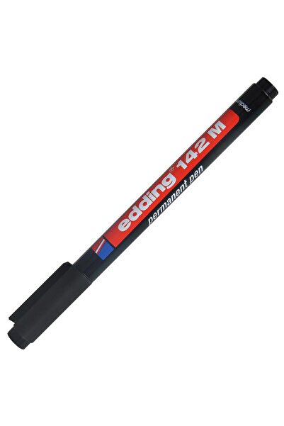 Edding 142M Permanent Asetat Kalemi M Uç 10 Adet - Siyah