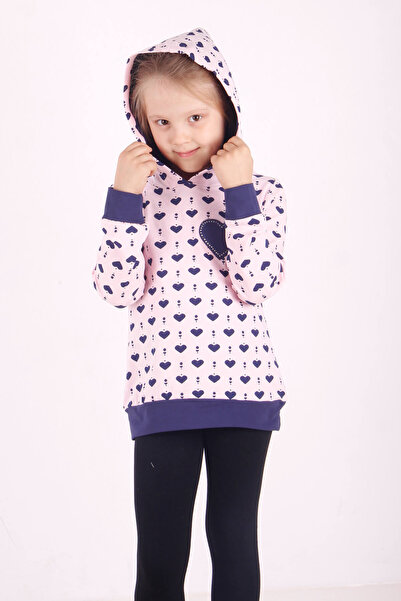 Toontoy Hanorac complet cu model de inimă pentru fetiță tricou