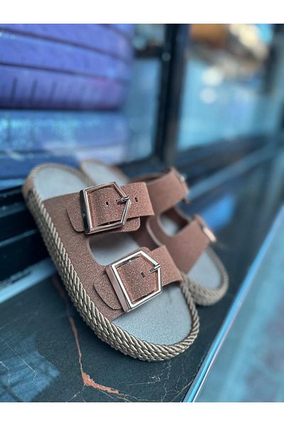 MİSS PARK MODA شبشب بإبزيم مزدوج