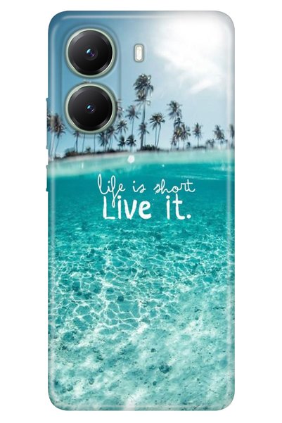 POCO Phone Case for X7 Pro Colorful Silicone Printed Tpu Life Is Short