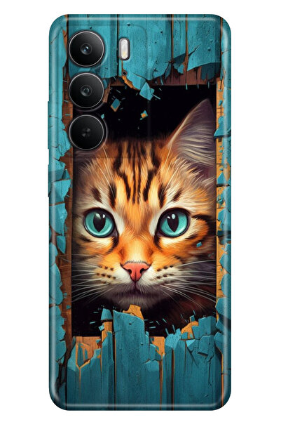 realme C75 Kılıf Tema Trendy Silikon Baskılı Cat