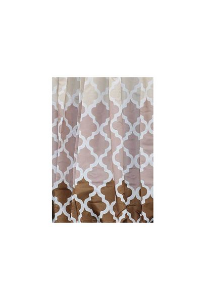 Homelux Monaco Bathroom Set 4 pcs – Brown, Ceramic & Polyester, Classic Design
