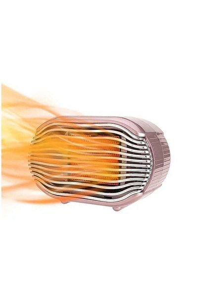 fulina Portable space heater,800W,PTC ceramic heating,two wind speeds,low noise,for office and home,pink