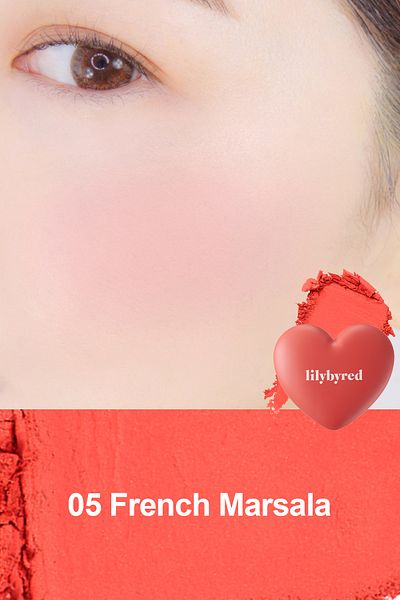 lilybyred Luv Beam Cheek / Single Powder Blush - 05 French Marsala