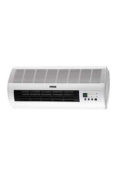 Noveen Aeroterma de perete Noveen HC1500, 2000 W, afisaj LED si termostat, element de incalzire PTC (Alb)