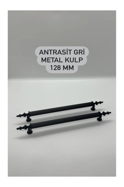 STR MOBAKS Str Asos Antrasit Gri 192 Mm Dolap Çekmece Vestiyer Kulp