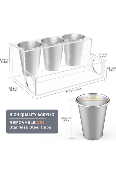 Generic Clear Acrylic Hair Tool Organizer – Countertop Holder for Blow Dryer, Styling Tools, and Accessories