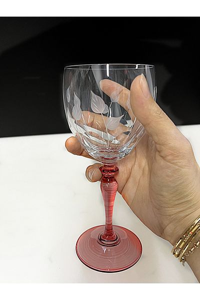 DECOSTYLE Leaf Decoration Colorful Cold Cutting Pasabahce Footed Coffee Side Ideal 1 Piece