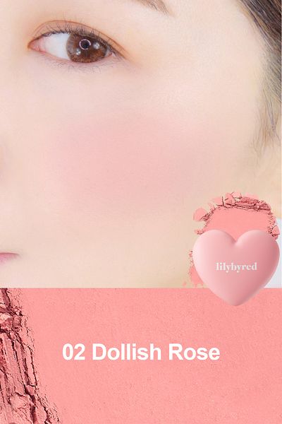 lilybyred Luv Beam Cheek / Single Powder Blush - 02 Dollish Rose