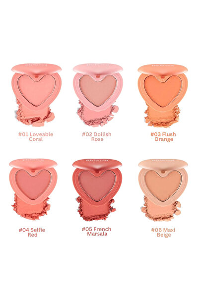 lilybyred Luv Beam Cheek / Tekli Toz Allık - 04 Selfie Red