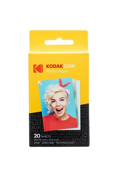 Kodak Kodak ZINK Photo Paper 2x3 inch, Pack of 20, for Kodak Printomatic