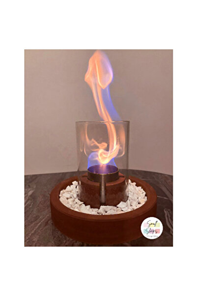 Small Shapes SOLUMİA MASA ÜSTÜ ŞÖMİNE ATEŞ ÇUKURU BACASIZ ŞÖMİNE 500ML YAKIT ...