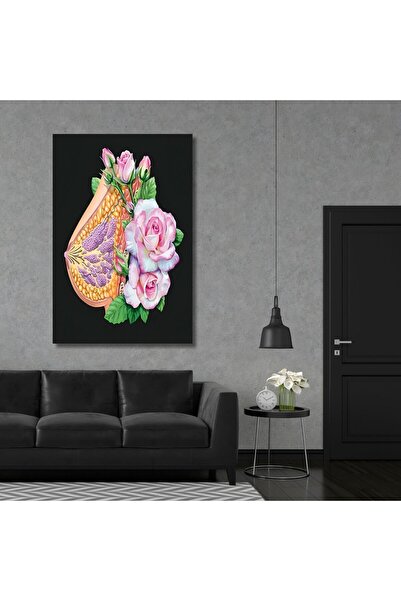 Şehzat Design Tekli Dikey Kanvas Jinekoloji Poliklinik Tablosu Meme Dokusu