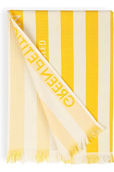 Mu Art Ahşap Mrt Petition 100% Recycled Beach Towel (100 X 180 Cm, Ocher) Art 871301