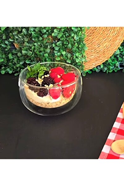 SEVEN7 Çift Çidarlı Cam Kase 8x7cm 160ml 1 adet