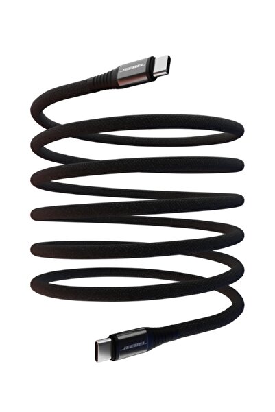 Jeebel كابل مغناطيسي من ماجلينك USB-C إلى USB-C بقوة ٢٤٠ واط، بطول ١ متر | شحن فائق السرعة ونقل بيانات | أسود