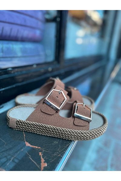 MİSS PARK MODA شبشب بإبزيم مزدوج