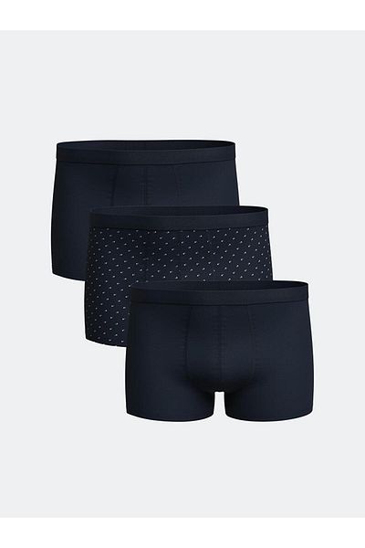 LC Waikiki Standard Fit Cotton Flexible Ανδρικό Boxer 3 τεμαχίων
