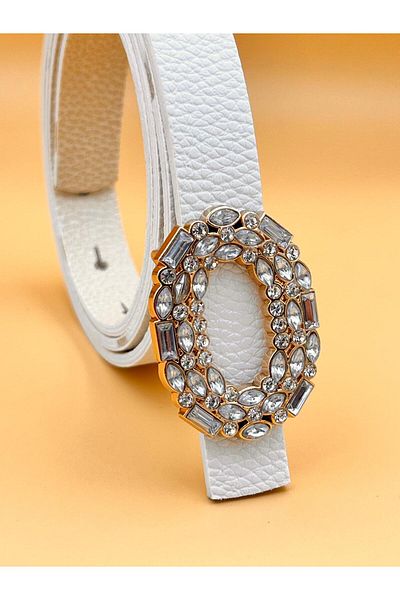 Desre Moda 2 cm Gold Buckle Stone Women Belt Pants Belt Dress Belt Shirt Belt Shirt Belt Hammer Belt