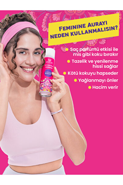 ASHLEY JOY Feminine Aura Dolgunlaştırıcı Hacim Veren Kuru Şampuan 200 ml Yasemin Kokulu Saç Parfümü Etkili