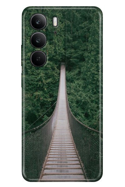 realme C75 (Rmx3941) Case Colorful Silicone Printed Tpu Fear Bridge
