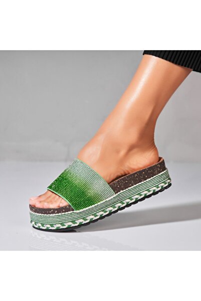 Joana Papuci/Slapi Verzi din Piele Ecologica Akiko