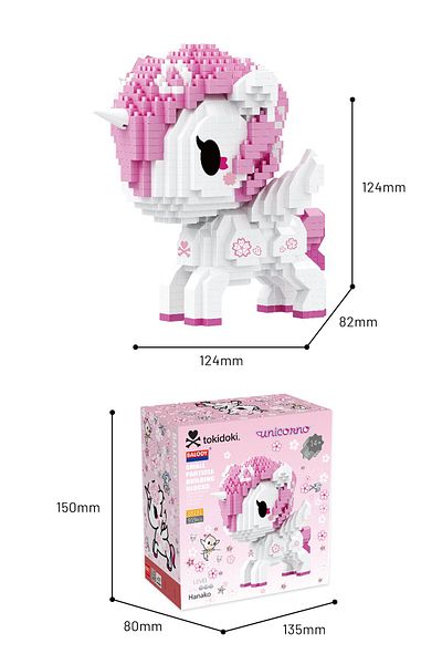 balody Creativity Series – Pink Unicorn (Bl18191) – Mini Block Building Toys Set