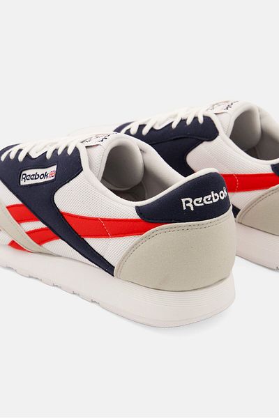 Reebok حذاء جري رجالي من النايلون برباط، متعدد الألوان