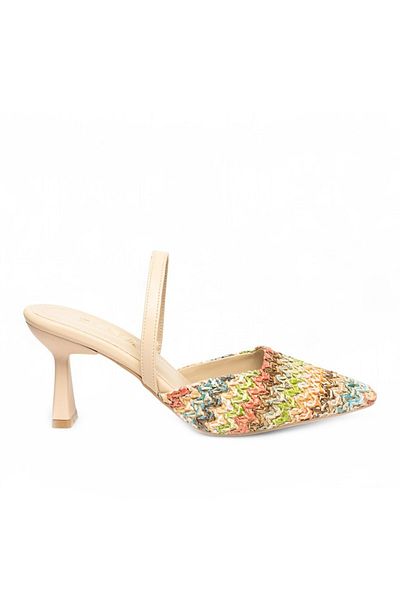 ELAIA SHOES Camilla Women's Pointed Toe Heeled Slingback Casual Stiletto Shoes
