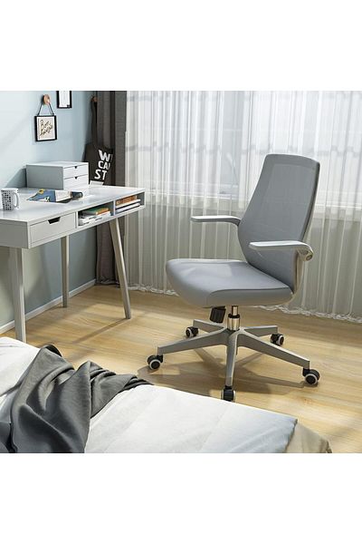 SIHOO M76 Ergonomic Office Chair, Swivel Desk Chair Height Adjustable Mesh Back (Grey)