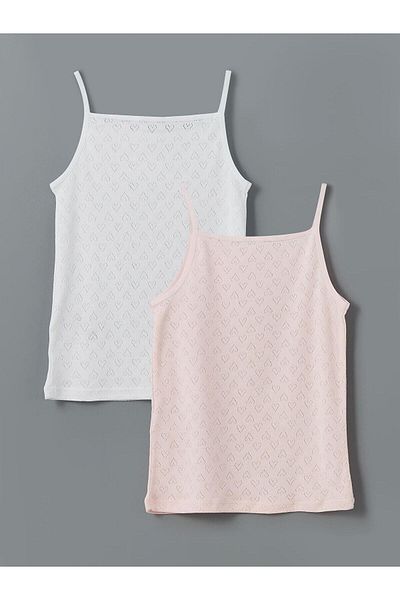 LC Waikiki Square Collar Girl's Undershirt 2-Pack (S5)
