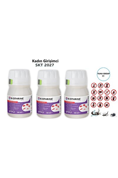Bayer Envu-k-othrine Sc50 ml (3 ADET) Kokusuz, Karınca -böcek- Sinek- Hamamböceği 2027
