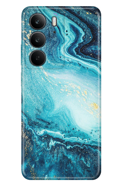 realme C75 (Rmx3941) Case Colorful Silicone Printed Tpu Processed Amethyst
