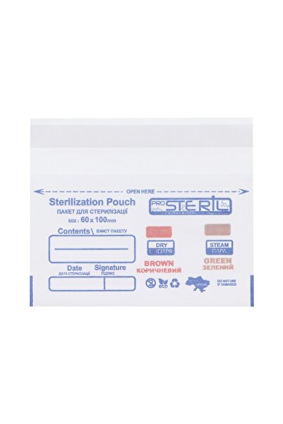 PROSTERİL Set 100 pungi sterilizare autosigilante Pro Steril, 60x100 mm Alb