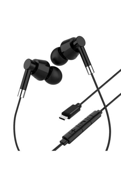 Mediatech Casti cu brad, Media-Tech, USB-C, Cu microfon, Negru