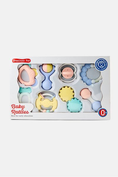 Preschool Fun 8 Pieces New Ring Bell Rattles