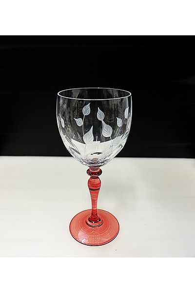 DECOSTYLE Leaf Decoration Colorful Cold Cutting Pasabahce Footed Coffee Side Ideal 1 Piece