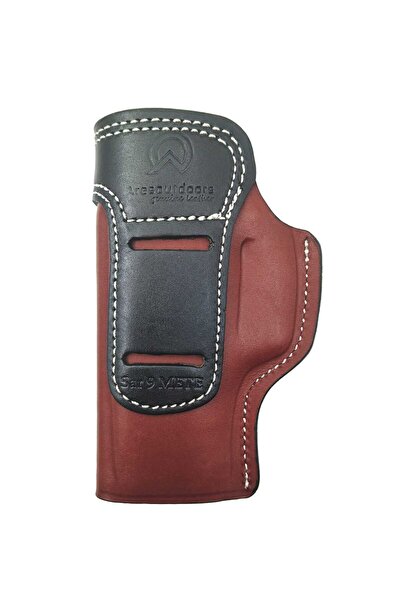 Aresoutdoors Sarsılmaz SAR9 Mete Uyumlu Sağ-Sol Yönü Değişen Gerçek Deri Siya...