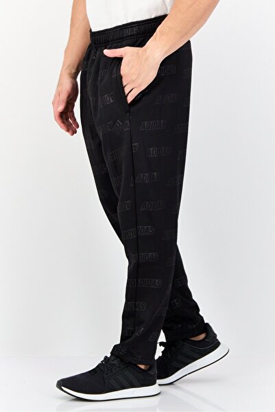 adidas Men Sportswear Fit Brand Logo Training Track Pants, Black