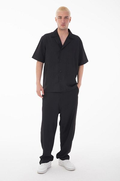 Rocqerx R-4422 Short Sleeve Shirt Zippered Pants Set