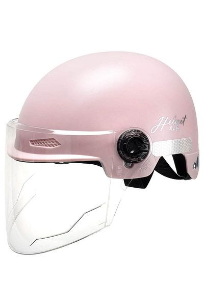 ACTION ONE Casca de protectie cu viziera Jump, 55-61 cm, reglabila, roz