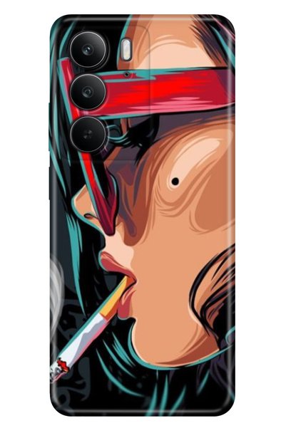 realme C75 (RMX3941) Case Decorative Silicone Printed Cover Cool Girl
