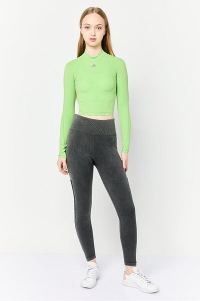 adidas Women Sportswear Fit Long Sleeve Training T-shirt, Green