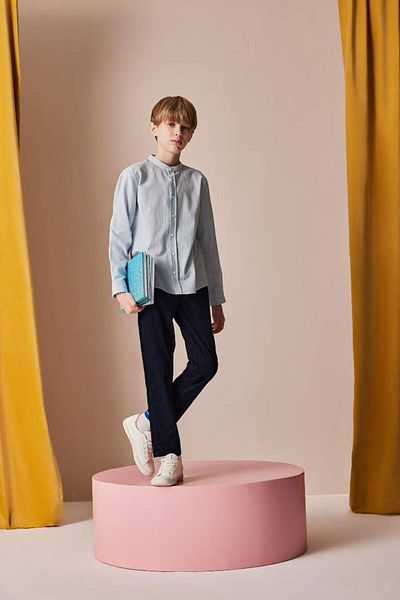 DeFacto New Season Boy's Straight Leg Basic Straight Gabardine Trousers