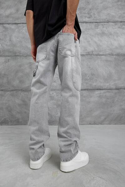 NOMARC Сірий Mb Детальний баггі джинси