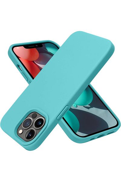 Generic Silicone Case Cover Compatible with iPhone 13 pro max , Ultra Slim Fit with Full Body Protection