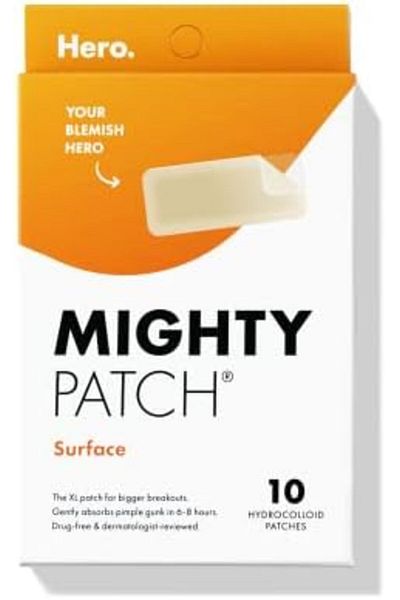 Mighty Patch Surface - Hydrocolloid Large Acne Pimple Patch Spot Treatment (10 count)